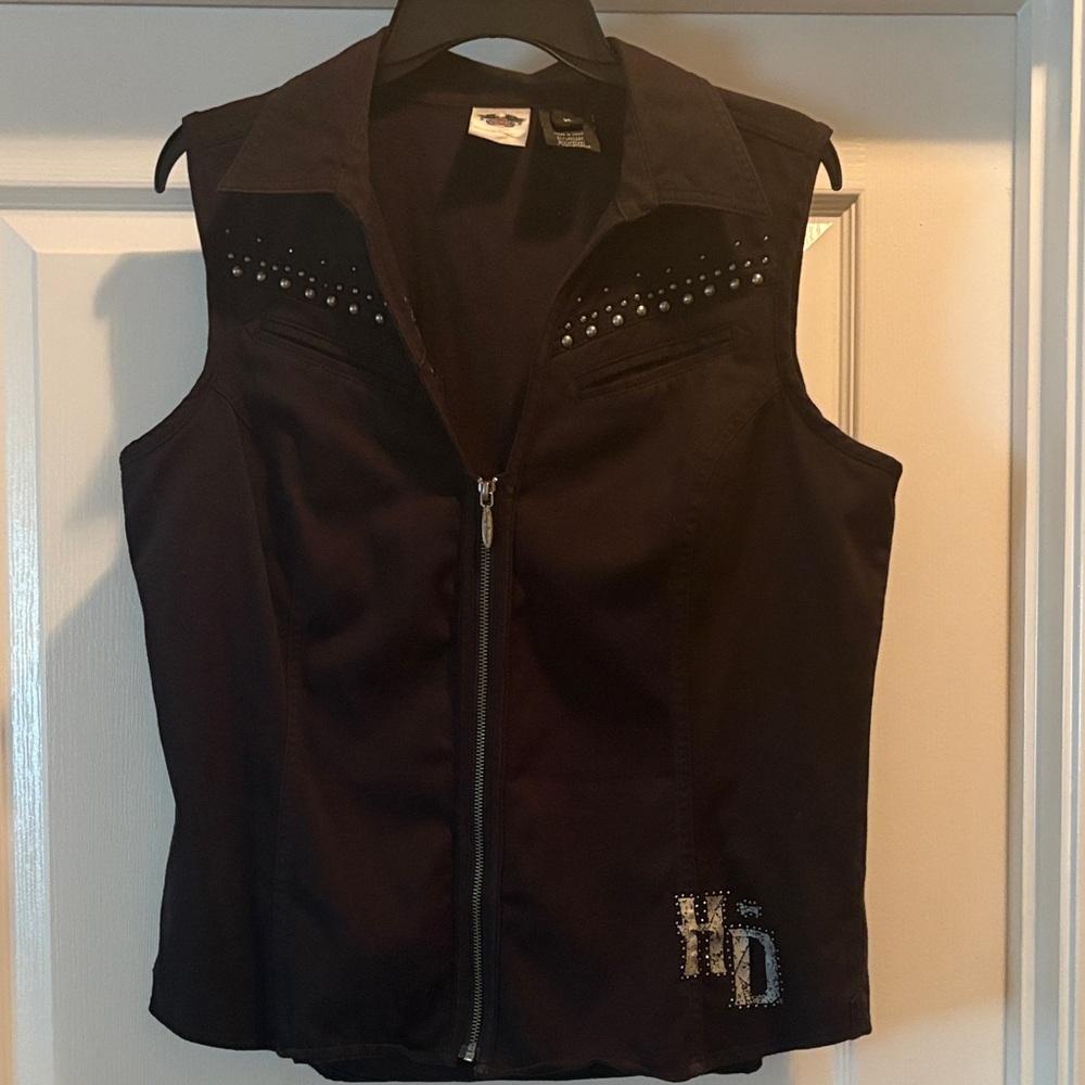 Harley-Davidson Black Vest with Eagle Design